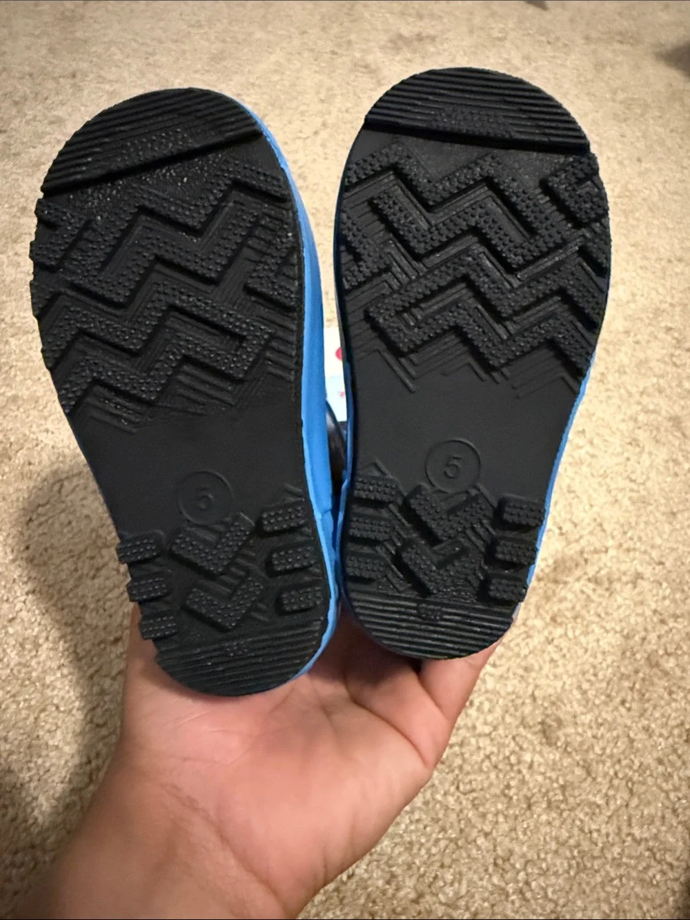 Target Kids Space Print Rain Boots - Black, Blue & Orange